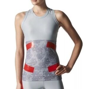 Adidas X Stella McCartney Tech-fit Red/Gray PerformanceTank Top Size S